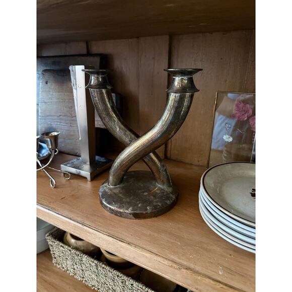 Silver Candelabra Gio Ponti Style - Picture 2 of 5